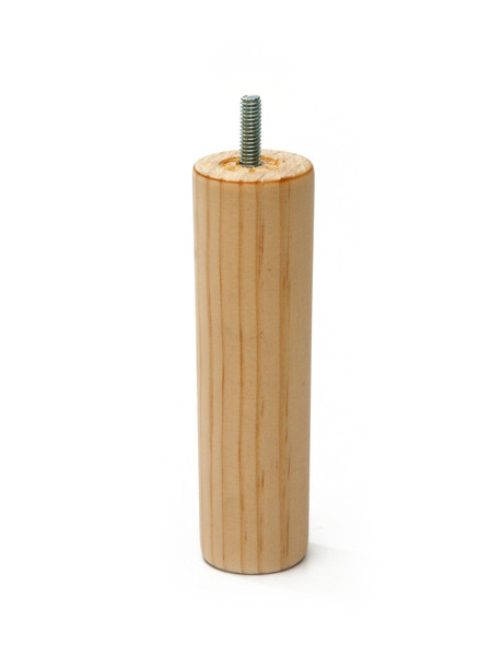 Wooden Furniture Leg - Round Tapered - Height 200mm